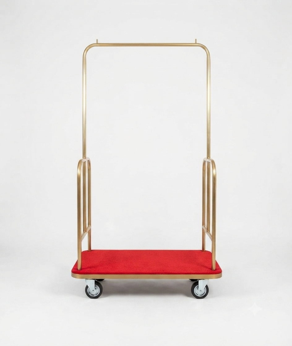 carrinho-supermercado-duo-carregar-malas-dourado